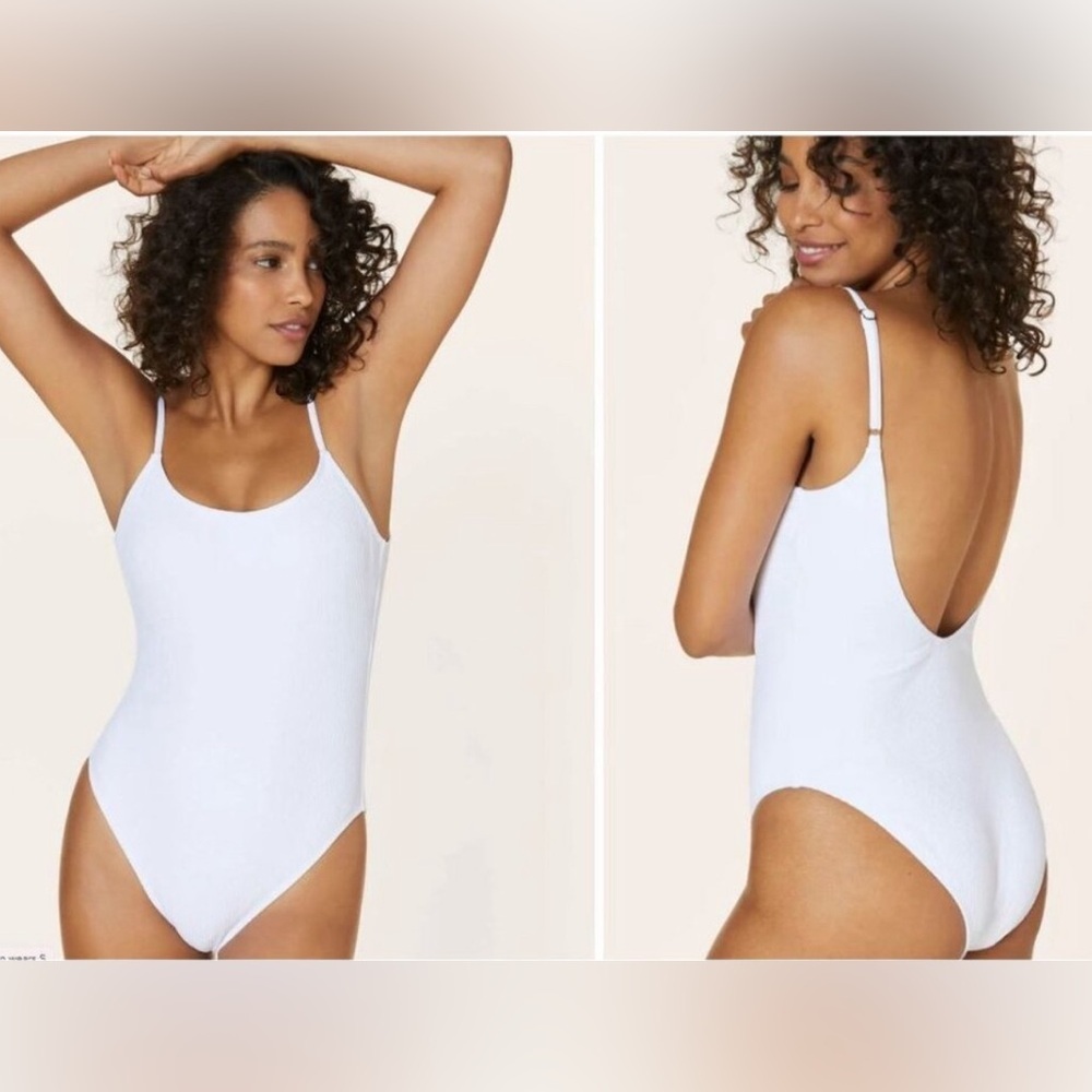 NWT Andie The Laguna Long Torso Ribbed One-Piece Swimsuit Size Small